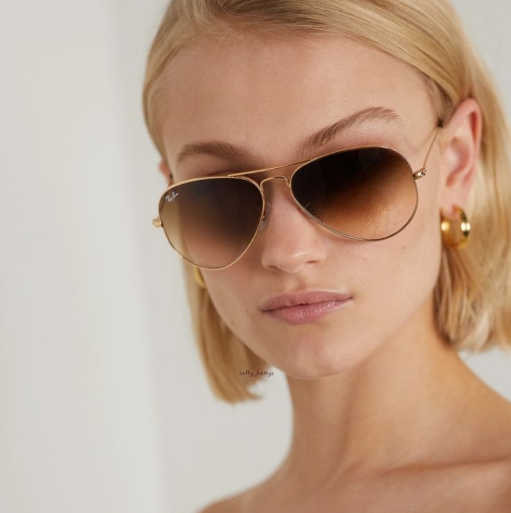RayBan (Store Display) Aviator Gradient Brown Lenses RB3025 - Picture 11 of 13